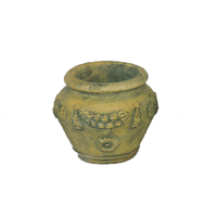 Thumbnail for Siena Pot Cast Stone Outdoor Garden Planter Planter Tuscan Natural (N) Small 