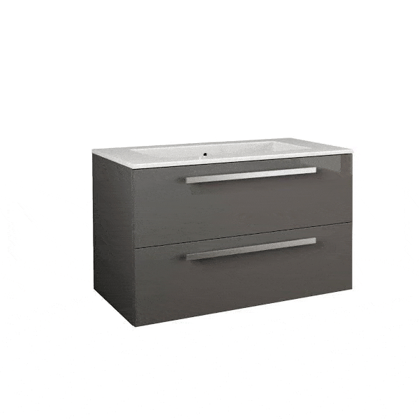 Latoscan Ambra 34" Modern Slate Bathroom Glossy Vanity Vanity Latoscana 