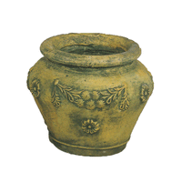 Thumbnail for Siena Pot Cast Stone Outdoor Garden Planter Planter Tuscan Natural (N) Large 