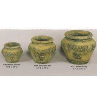 Thumbnail for Siena Pot Cast Stone Outdoor Garden Planter Planter Tuscan 