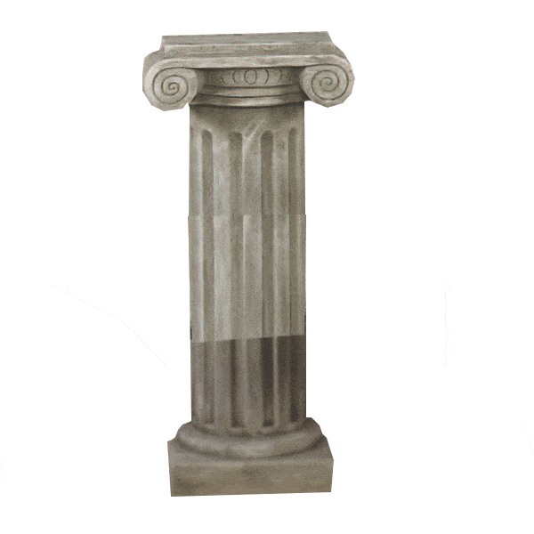 Ionic Half Column Cast Stone Outdoor Asian Collection Statues Collection Tuscan 