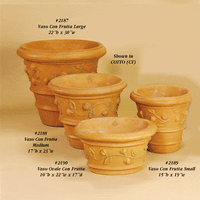 Thumbnail for Vaso Con Frutta Cast Stone Outdoor Garden Planter Planter Tuscan 