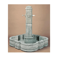 Thumbnail for Portofino Cast Stone Outdoor Garden Fountain With Spout Fountain Tuscan 