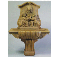 Thumbnail for Donatello Lavabo Cast Stone Outdoor Garden Fountains With Spout Fountain Tuscan 