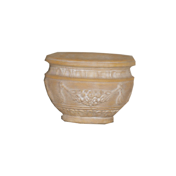 Garland Pot Cast Stone Outdoor Garden Planter Planter Tuscan 