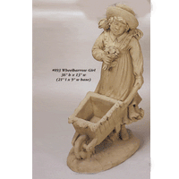 Thumbnail for Wheel harrow Girl Asian Collection Statues Tuscan 
