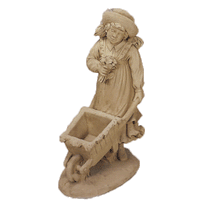 Thumbnail for Wheel harrow Girl Asian Collection Statues Tuscan 