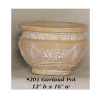 Thumbnail for Garland Pot Cast Stone Outdoor Garden Planter Planter Tuscan 