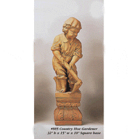 Thumbnail for Country Hoe Gardener Asian Collection Statues Tuscan 