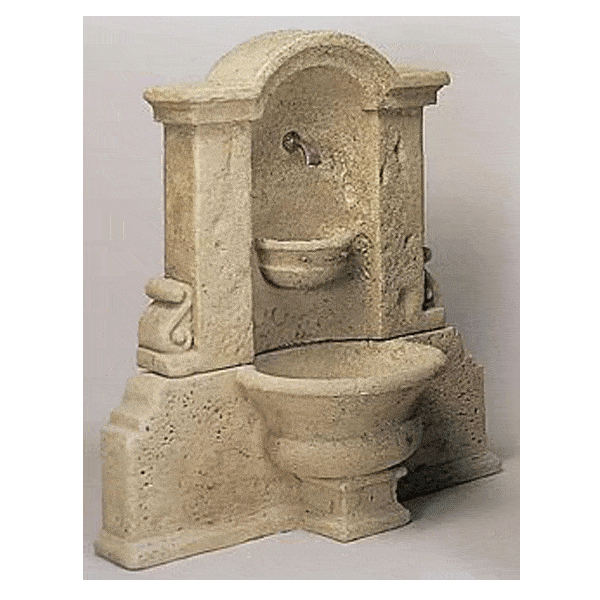 Acqua Pia Wall Outdoor Cast Stone Garden Water Fountain With Spout Fountain Tuscan 