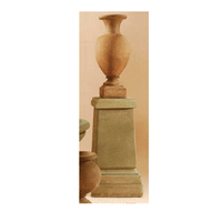 Thumbnail for Hampton Pedestal Tall Cast Stone Outdoor Garden Planter Tuscan 