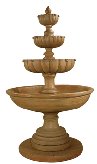 Thumbnail for Urbino Maximus Four Tier Outdoor Cast Stone Garden Fountain Fountain Tuscan 