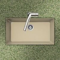 Thumbnail for Houzer SAND Quartztone Series Granite Undermount Large Single Bowl Kitchen Sink, Sand Kitchen Sink - Undermount Houzer 