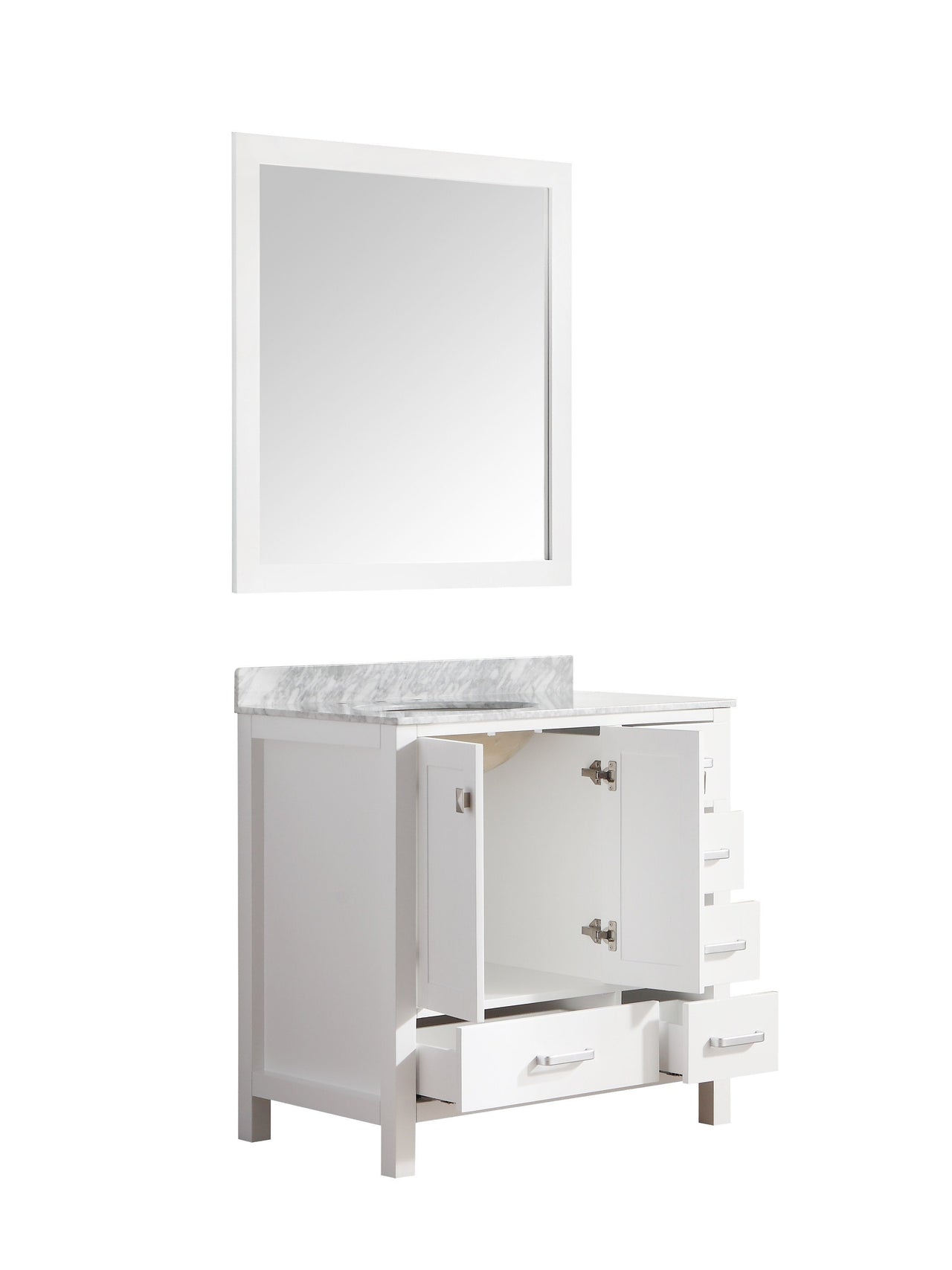 ANZZI Chateau Series V-CHG011-36 Bathroom Vanity Set Vanity ANZZI 