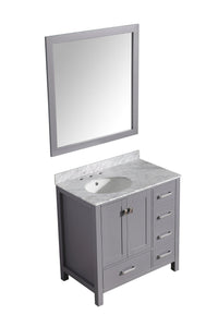 Thumbnail for ANZZI Chateau Series V-CHG013-36 Bathroom Vanity Set Vanity ANZZI 