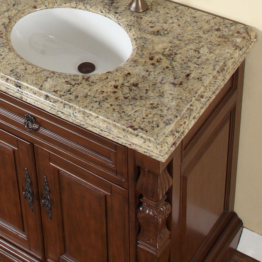 Silkroad 55.5" Traditional Single Sink Bathroom Vanity Vanity Silkroad Exclusive 