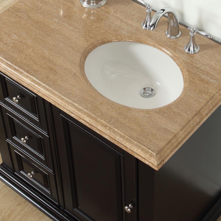 Silkroad 36" Transitional Single Sink Bathroom Vanity Vanity Silkroad Exclusive 