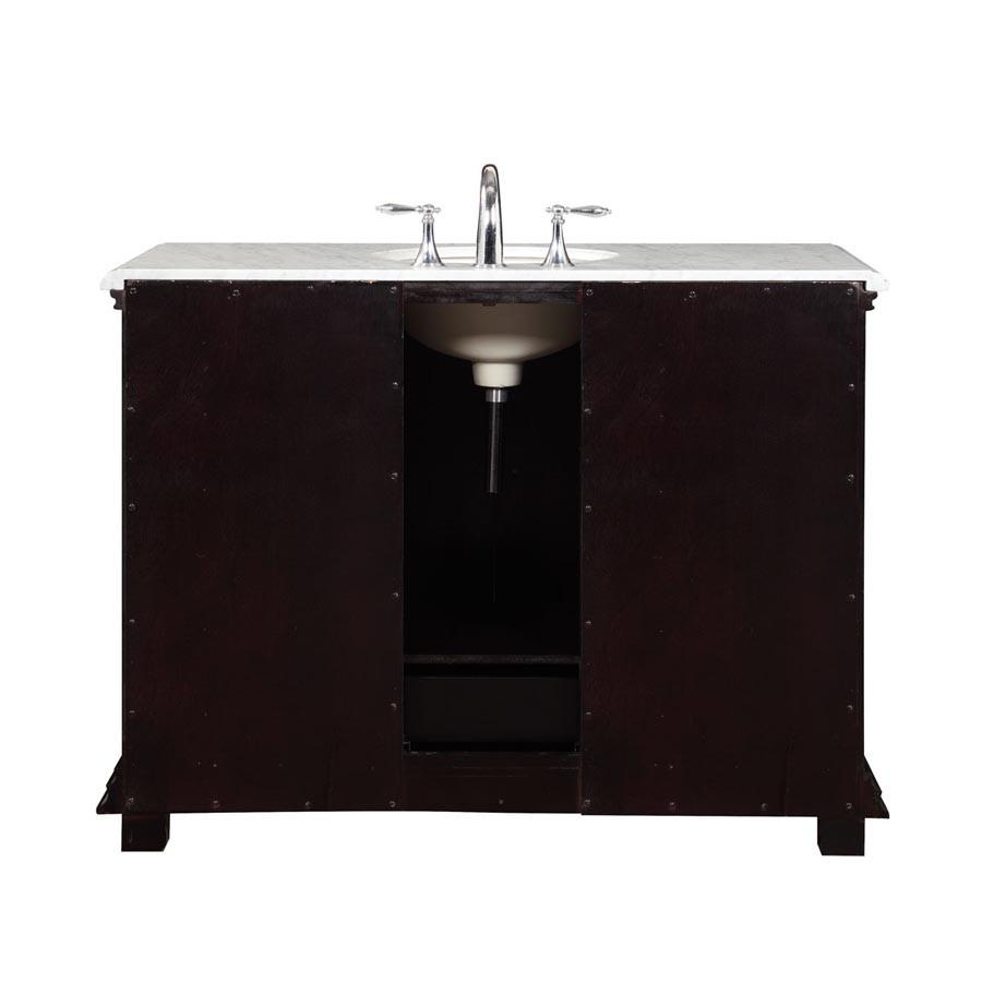 Silkroad 48" Transitional Single Sink Bathroom Vanity Vanity Silkroad Exclusive 