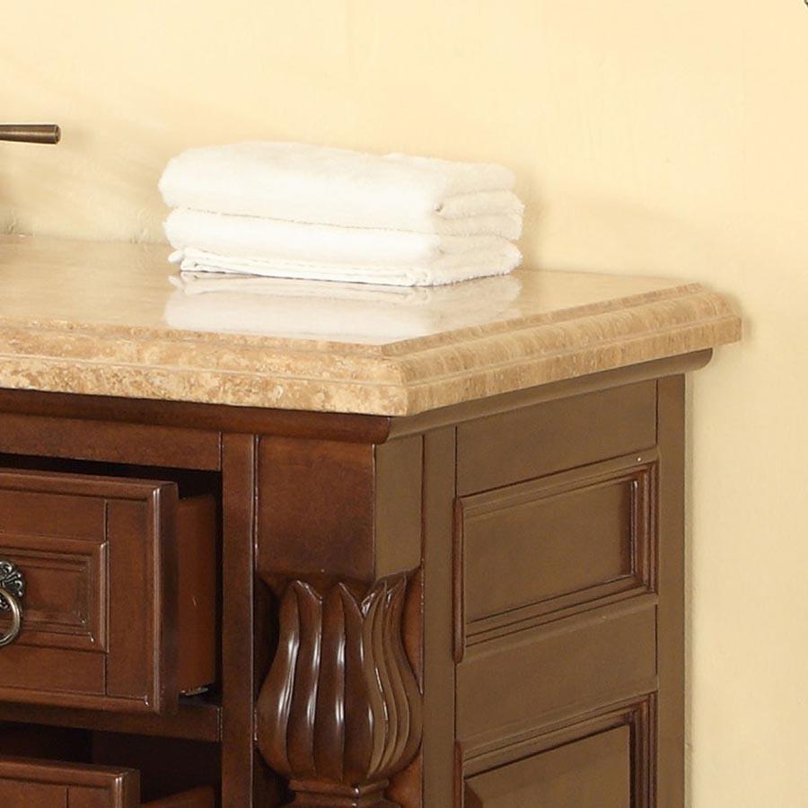 Silkroad 48" Traditional Single Sink Bathroom Vanity Vanity Silkroad Exclusive 