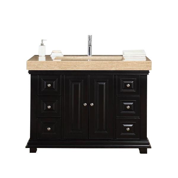 Silkroad 48" Modern Single Sink Bathroom Vanity Vanity Silkroad Exclusive 