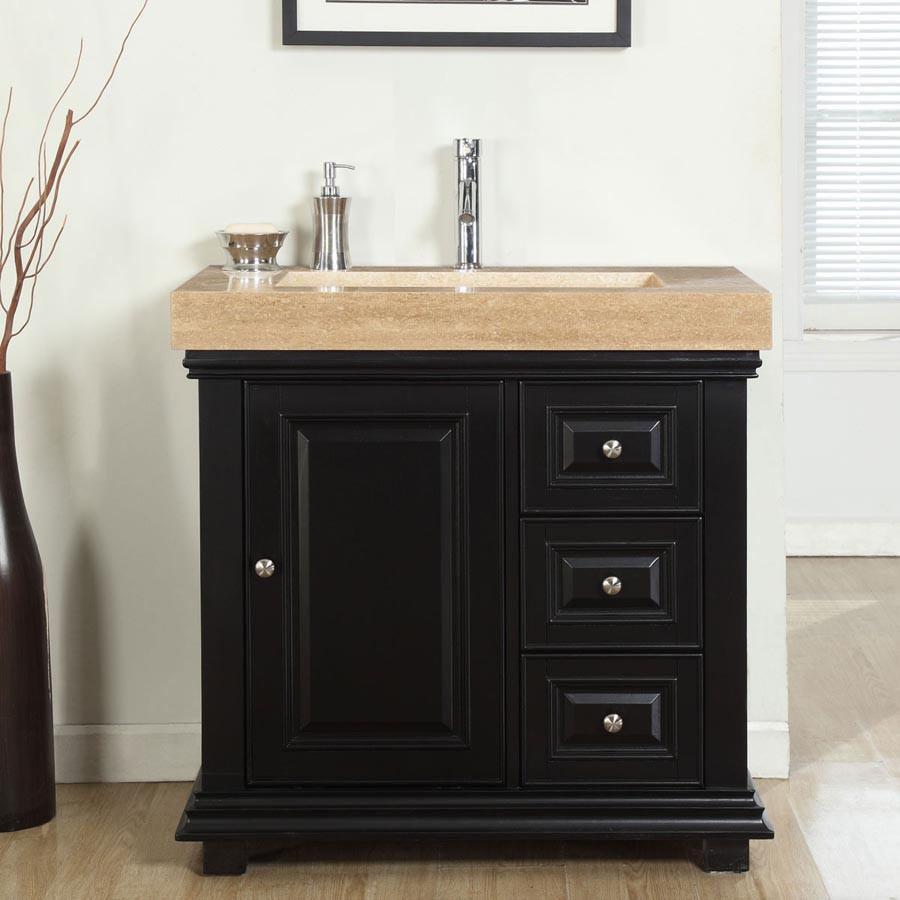 Silkroad 36" Modern Single Sink Bathroom Vanity Vanity Silkroad Exclusive 