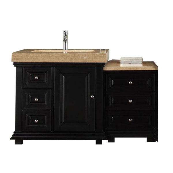 Silkroad 55.5" Modern Single Sink Bathroom Vanity Vanity Silkroad Exclusive 