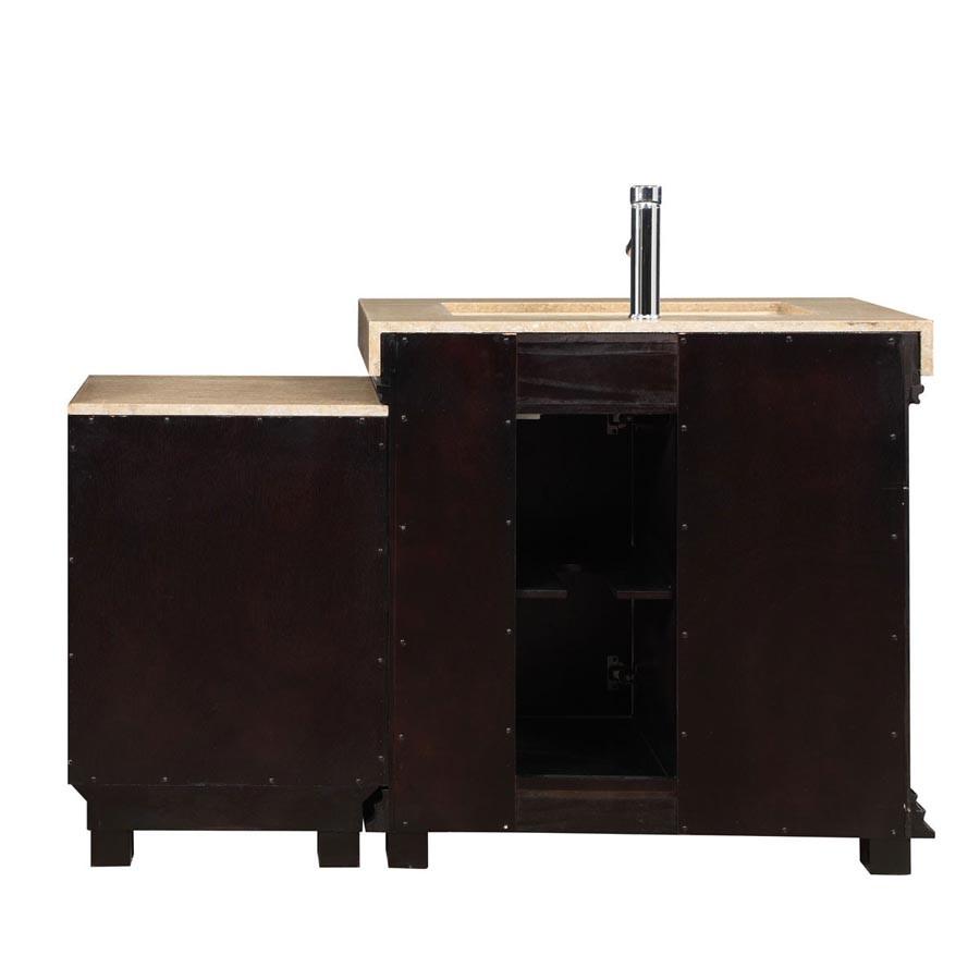 Silkroad 55.5" Modern Single Sink Bathroom Vanity Vanity Silkroad Exclusive 