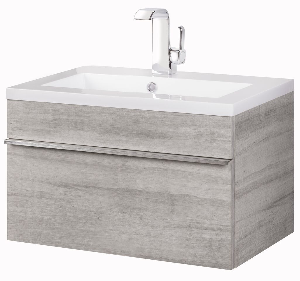 Trough Collection 24" Wall Mount Modern Bathroom Vanity - Soho By Cutler Cutler Kitchen & Bath Vanity 