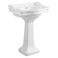 Thumbnail for Kingston Brass VPB3248 Small Porcelain Pedestal Sink, White Pedestal Sink Kingston Brass Default Title 