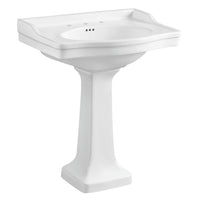 Thumbnail for Kingston Brass VPB3308 Porcelain Pedestal Sink, White Pedestal Sink Kingston Brass Default Title 