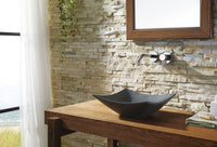 Thumbnail for Virtu USA Apollo Natural Stone Bathroom Vessel Sink in Shanxi Black Granite Bathroom Sink Virtu USA 
