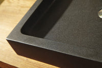 Thumbnail for Virtu USA Nester Natural Stone Bathroom Vessel Sink in Shanxi Black Granite Bathroom Sink Virtu USA 