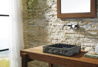 Thumbnail for Virtu USA Neril Natural Stone Bathroom Vessel Sink in Shanxi Black Granite Bathroom Sink Virtu USA 