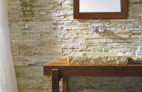 Thumbnail for Virtu USA Orion Natural Stone Bathroom Vessel Sink in Galala Beige Marble Bathroom Sink Virtu USA 