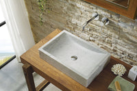 Thumbnail for Virtu USA Eros Natural Stone Bathroom Vessel Sink in Bianco Carrara Marble Bathroom Sink Virtu USA 