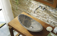 Thumbnail for Virtu USA Haides Natural Stone Bathroom Vessel Sink in China Juparana Granite Bathroom Sink Virtu USA 
