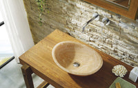 Thumbnail for Virtu USA Phoenix Natural Stone Bathroom Vessel Sink in Honey Onyx Marble Bathroom Sink Virtu USA 