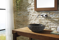 Thumbnail for Virtu USA Adonia Natural Stone Bathroom Vessel Sink in Shanxi Black Granite Bathroom Sink Virtu USA 
