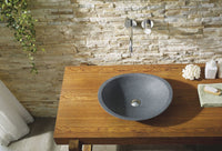 Thumbnail for Virtu USA Bia Natural Stone Bathroom Vessel Sink in G654 Granite Bathroom Sink Virtu USA 