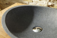 Thumbnail for Virtu USA Bia Natural Stone Bathroom Vessel Sink in G654 Granite Bathroom Sink Virtu USA 