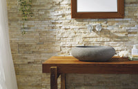 Thumbnail for Virtu USA Cora Natural Stone Bathroom Vessel Sink in Andesite Granite Bathroom Sink Virtu USA 