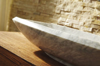 Thumbnail for Virtu USA Kirke Natural Stone Bathroom Vessel Sink in Bianco Carrara Marble Bathroom Sink Virtu USA 