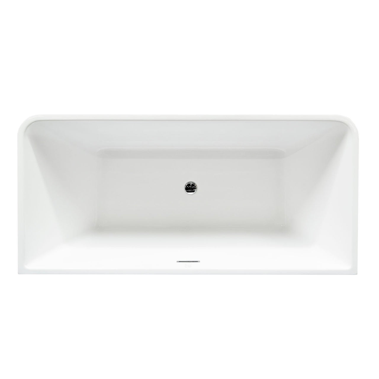 Virtu USA Serenity 67" x 31.3" Freestanding Soaking Bathtub FreeStanding Bathtub Virtu USA 