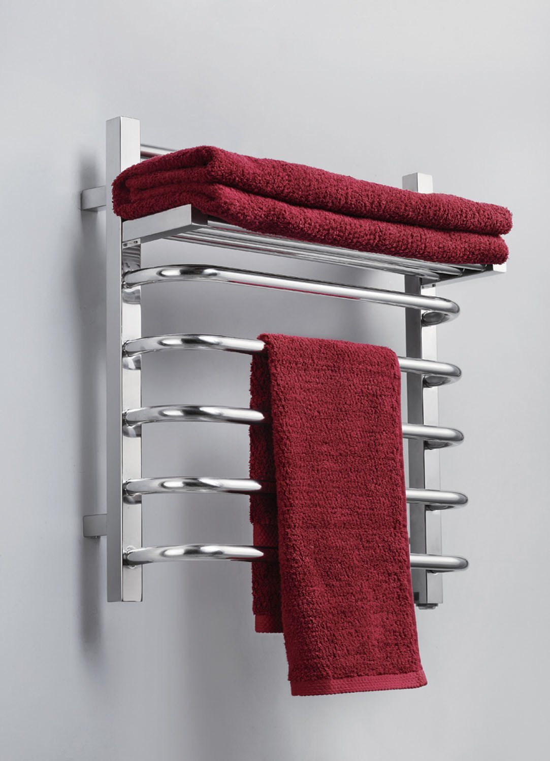 Virtu USA Koze 118 Wall Mounted Electric Towel Warmer in Polished Chrome Towel Warmers Virtu USA 