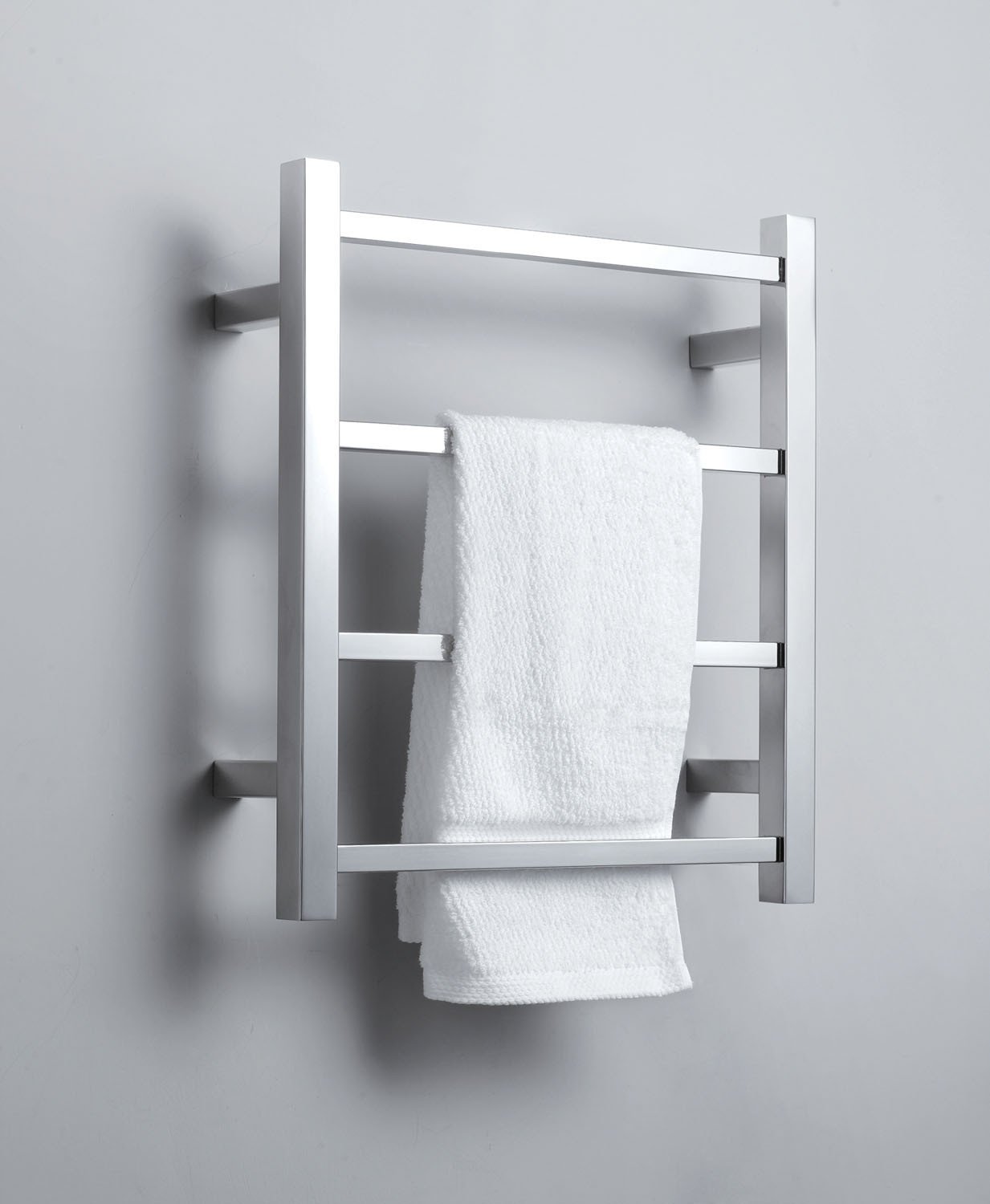 Virtu USA Koze 120 Wall Mounted Electric Towel Warmer in Brushed Nickel Towel Warmers Virtu USA 