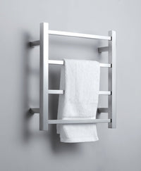 Thumbnail for Virtu USA Koze 120 Wall Mounted Electric Towel Warmer in Brushed Nickel Towel Warmers Virtu USA 