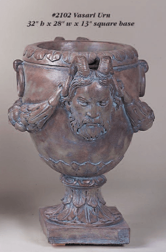 Vasari Urn Cast Stone Outdoor Garden Planter Plantrer Tuscan 
