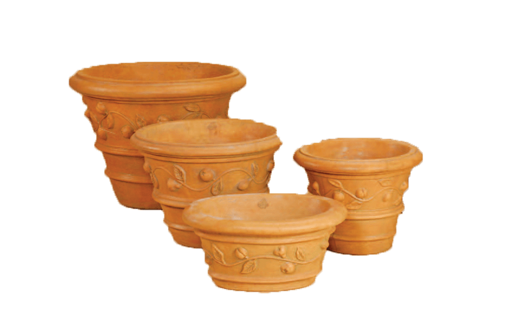 Vaso Con Frutta Cast Stone Outdoor Garden Planter Planter Tuscan 