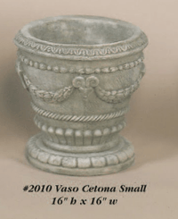 Thumbnail for Vaso Cetano Cast Stone Outdoor Garden Planter Planter Tuscan 
