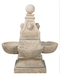 Thumbnail for Venetian Cast Stone Outdoor Garden Fountain with Spout Fountain Tuscan 
